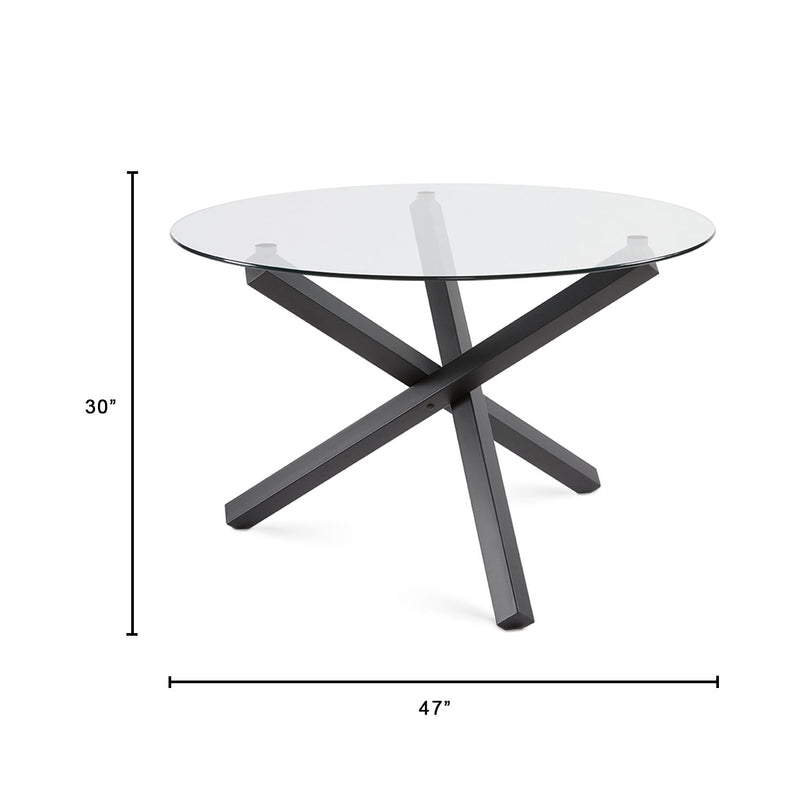 10. "Spacious Helen Black Dining Table ideal for hosting dinner parties"