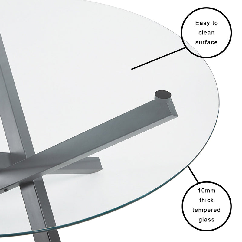11. "Helen Black Dining Table with a timeless design that never goes out of style"