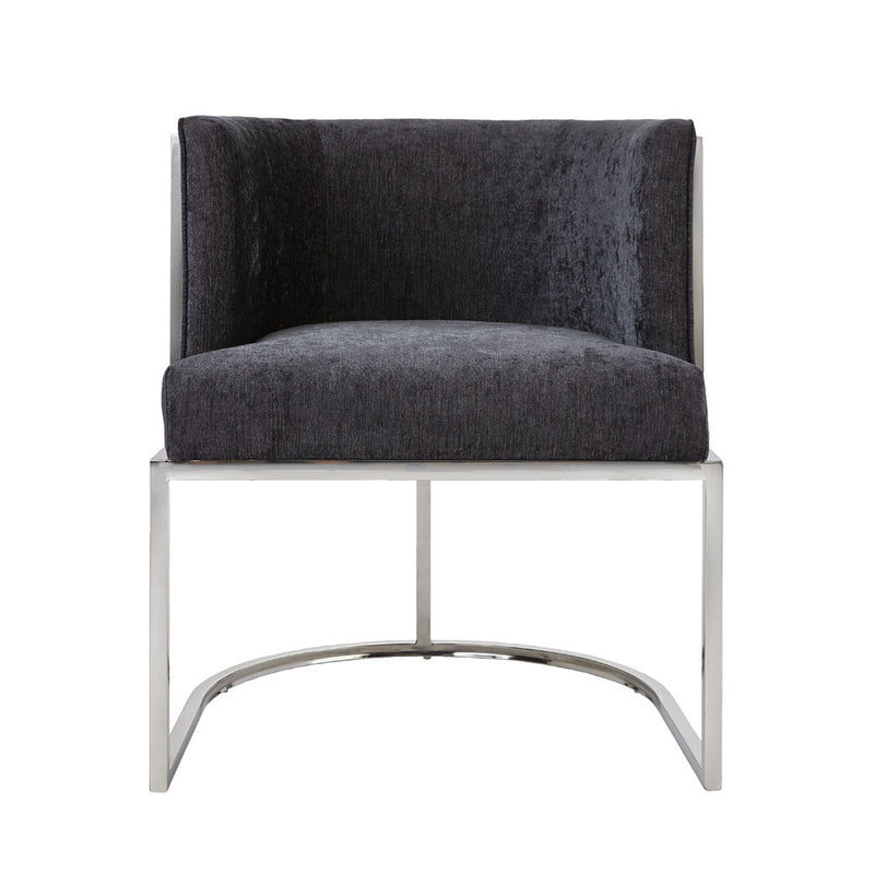 8. Charcoal Fabric Chamberlain Chair - Ideal for both formal and casual settings, this chair offers timeless appeal.
