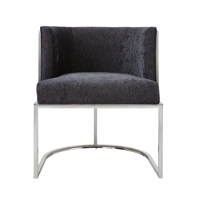 8. Charcoal Fabric Chamberlain Chair - Ideal for both formal and casual settings, this chair offers timeless appeal.