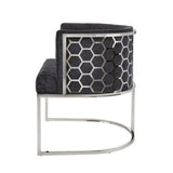 9. Chamberlain Chair: Charcoal Fabric - Experience ultimate relaxation and style with this modern seating solution.