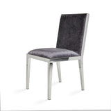 8. Comfortable Emario Dining Chair: Charcoal Velvet for long hours of dining and entertaining
