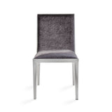 9. Emario Dining Chair: Charcoal Velvet with easy-to-clean upholstery for hassle-free maintenance