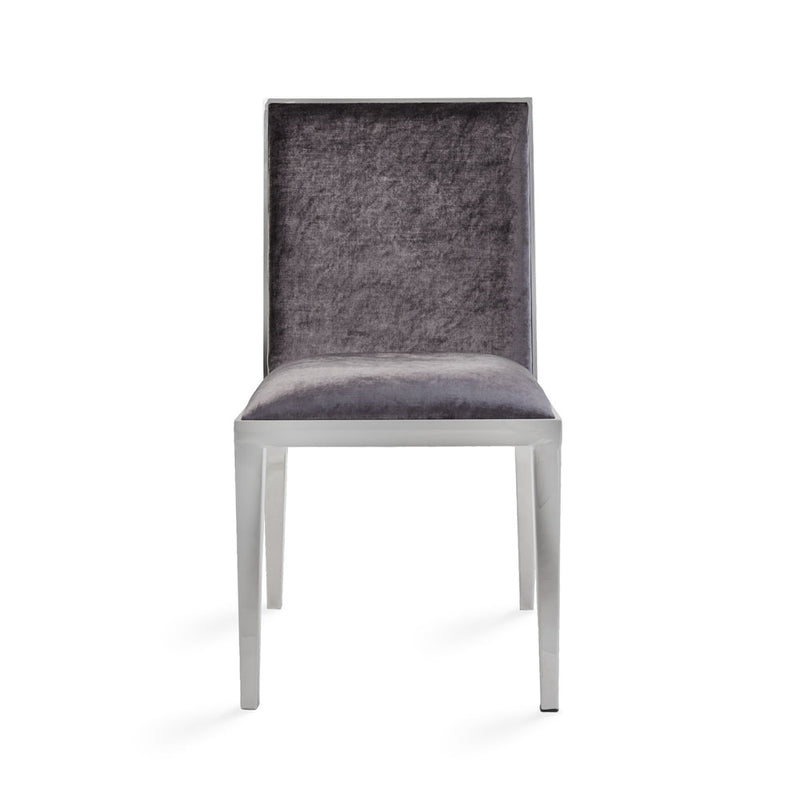 9. Emario Dining Chair: Charcoal Velvet with easy-to-clean upholstery for hassle-free maintenance