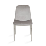5. "Minos Dining Chair: Grey Velvet - Luxurious seating option for modern interiors"