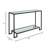 11. "Chic Krista Black Console Table to enhance your home decor"