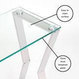 10. "Space-saving Noa Console Table with slim design"