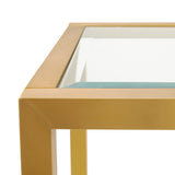 5. "Caspian Console Table: Gold - Add a Touch of Glamour to Your Home"