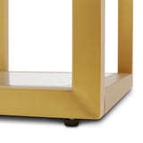 3. "Caspian Console Table in Gold Finish - Perfect for Entryways and Living Rooms"