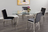 11. Emario Dining Chair: Charcoal Velvet with medium-sized image alt text highlighting its plush cushioning
