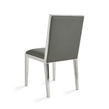 2. "Grey Leatherette Emario Dining Chair - Comfortable and stylish seating"