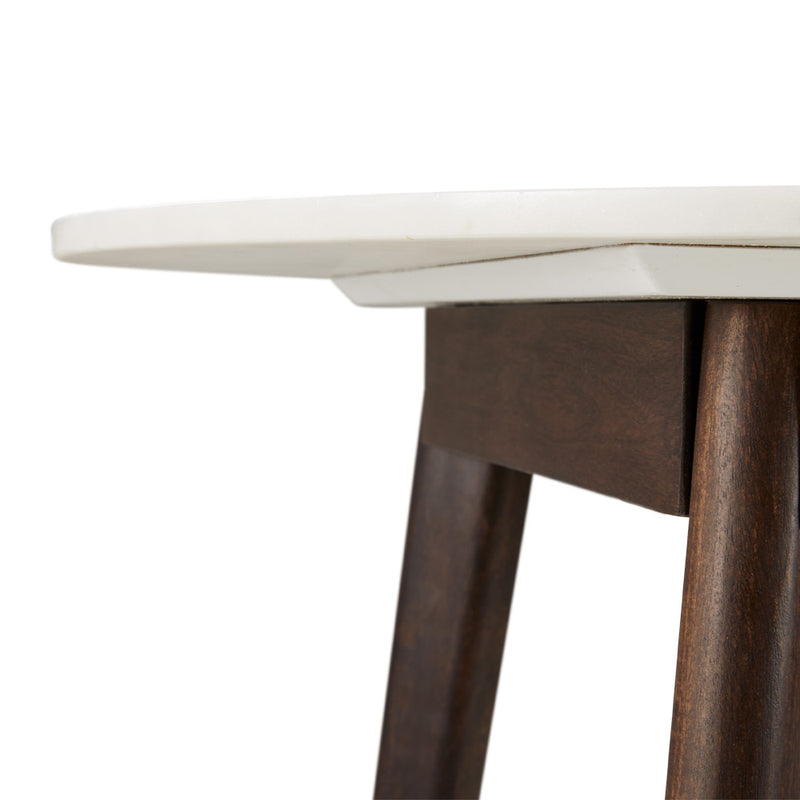 5. "Erin Round Dining Table - Ideal for family gatherings and entertaining guests"
