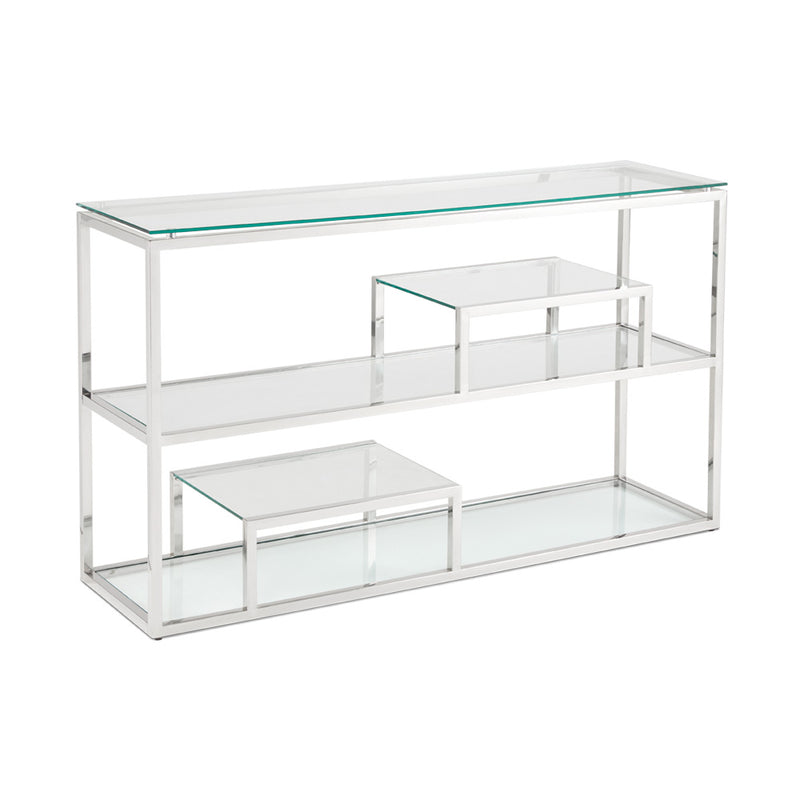 3. "Elegant Barolo Steel Console Table with durable construction"