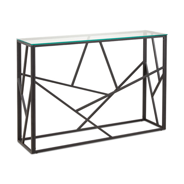 1. "Carole Console Table: Black - Sleek and stylish furniture for your living room"