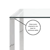 5. "David Silver Desk - Versatile and Functional Furniture Piece"