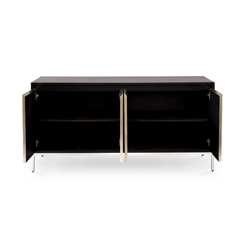6. "Spacious Embassy Silver Sideboard ideal for organizing and displaying items"