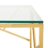 4. "Sophisticated Carole Gold Coffee Table perfect for modern living spaces"