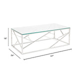 8. "Chic Carole Coffee Table that complements any home decor style"