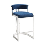 1. "Corona Counter Chair: Blue Velvet - Stylish and comfortable seating for your kitchen or bar area"