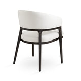 11. "Erica Dining Chair in White Linen - Elevate your dining experience with style and comfort"