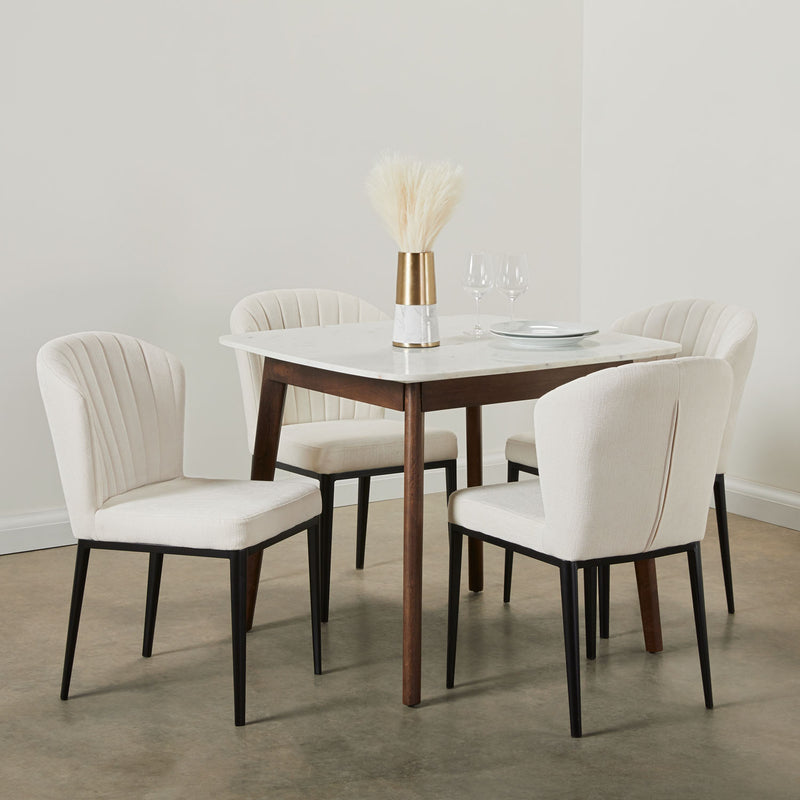 11. "Ergonomic Erin Square Dining Table for comfortable dining experiences"