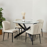 14. "Helen Black Dining Table that effortlessly blends with any decor"