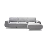 4. "Light Grey Linen Middleton Sectional Sofa - Luxurious and spacious seating solution"