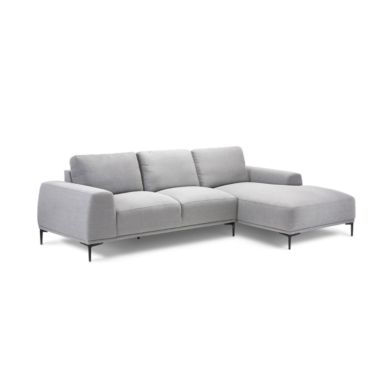 1. "Middleton Sectional Sofa: Light Grey Linen - Elegant and comfortable seating option"