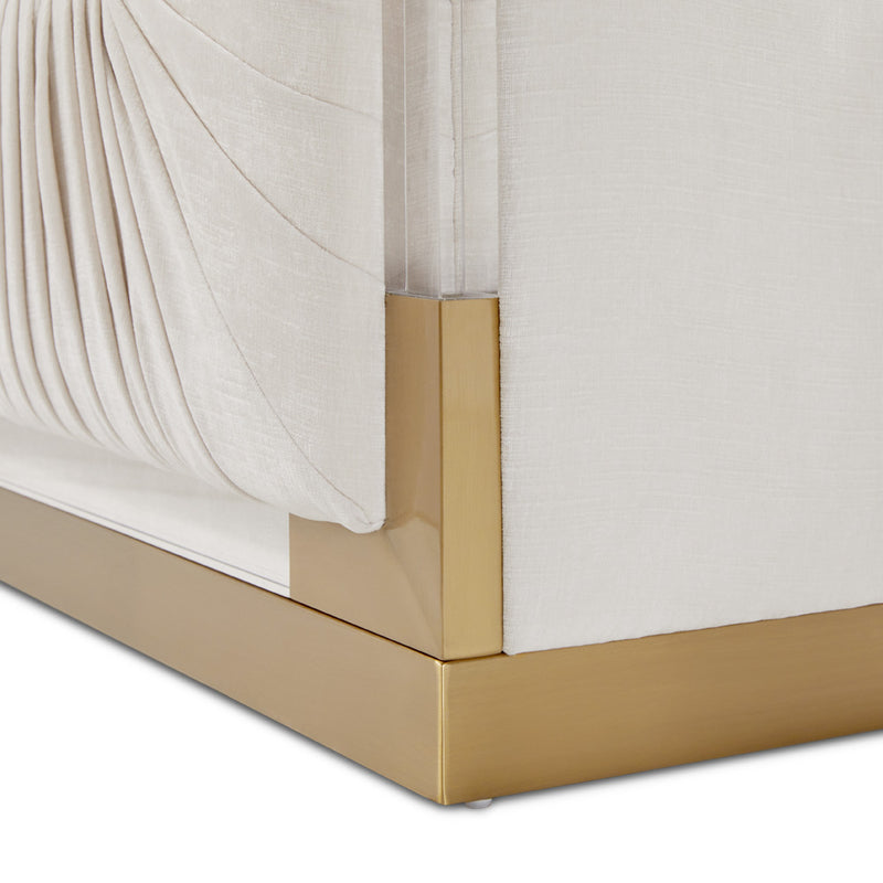 5. "Paloma Gold Sofa: Contessa Vanilla - Enhance Your Home Décor with Sophistication"