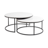 1. "Amelia Nesting Coffee Tables - Black finish (set of 2) - Stylish and versatile furniture"