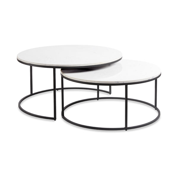 1. "Amelia Nesting Coffee Tables - Black finish (set of 2) - Stylish and versatile furniture"