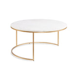 5. "Amelia Nesting Coffee Tables: Gold (set of 2) - Enhance your living space with these chic nesting tables"