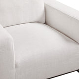 4. "Comfortable Grey Linen Accent Chair - Perfect for relaxation"