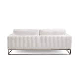 7. "Franklin Sofa in Grey Linen - Create a cozy and inviting atmosphere with this elegant seating option"