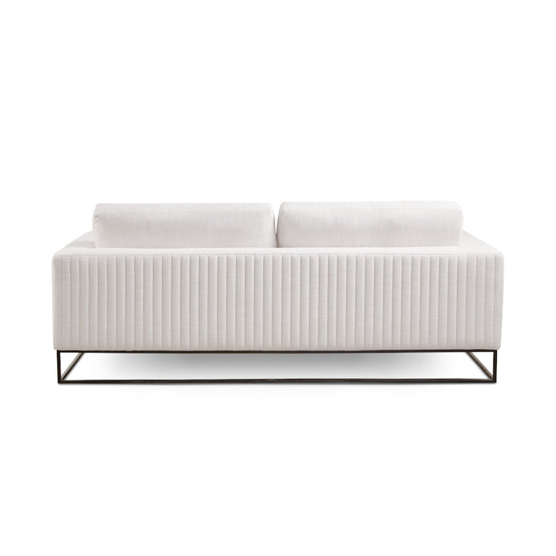 7. "Franklin Sofa in Grey Linen - Create a cozy and inviting atmosphere with this elegant seating option"