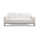 4. "Grey Linen Franklin Sofa - Perfect blend of style and comfort for your living space"