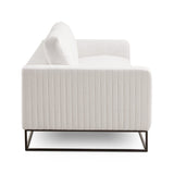 3. "Franklin Sofa in Grey Linen - Plush cushions and modern design for ultimate relaxation"
