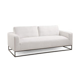 1. "Franklin Sofa: Grey Linen - Elegant and comfortable seating option for your living room"