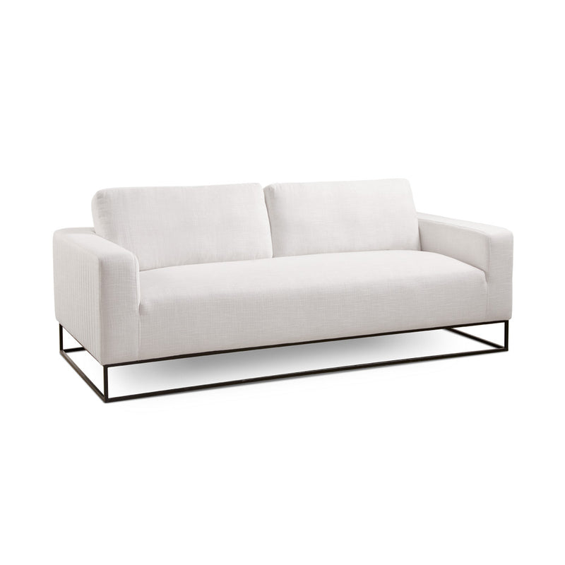1. "Franklin Sofa: Grey Linen - Elegant and comfortable seating option for your living room"