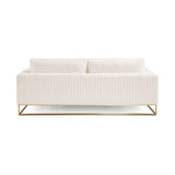 7. "Franklin Gold Sofa: Contessa Vanilla - Create a Timeless and Inviting Ambiance"