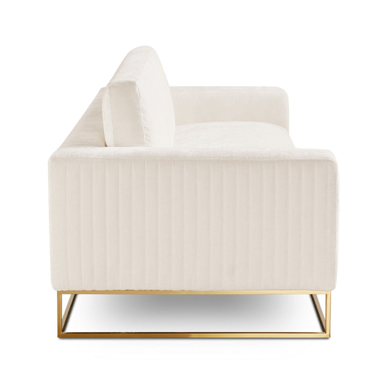 3. "Franklin Gold Sofa: Contessa Vanilla - Premium Quality and Durability"