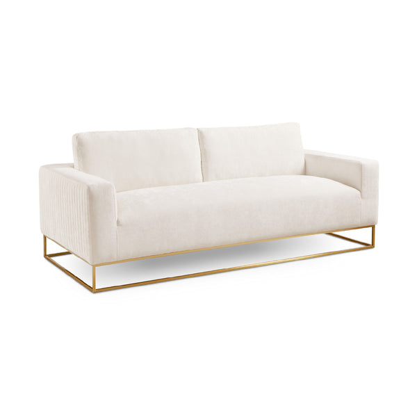 1. "Franklin Gold Sofa: Contessa Vanilla - Luxurious and Elegant Design"