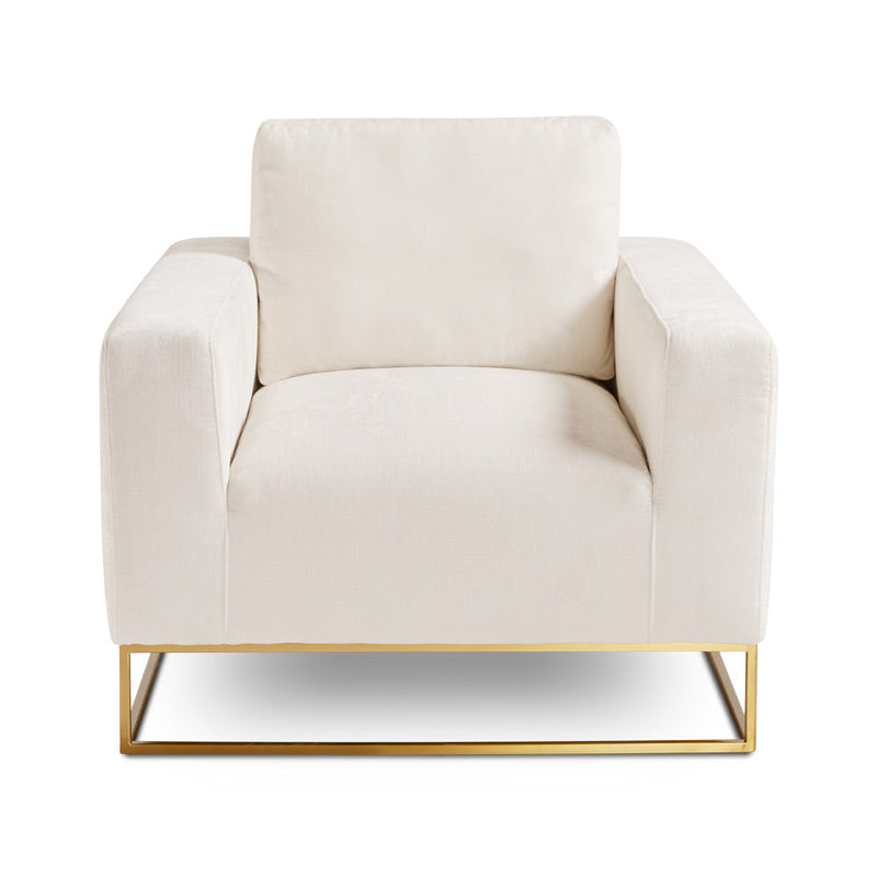 5. "Franklin Gold Accent Chair: Contessa Vanilla - Perfect blend of style and comfort"