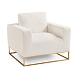 1. "Franklin Gold Accent Chair: Contessa Vanilla - Elegant and comfortable seating option"