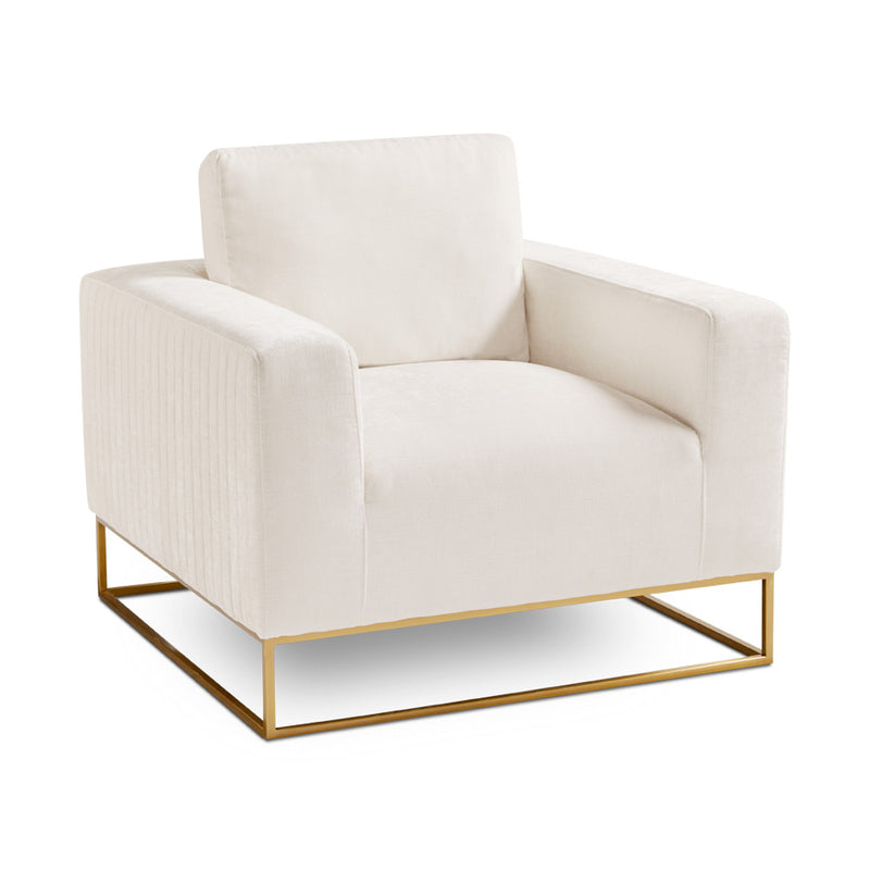 1. "Franklin Gold Accent Chair: Contessa Vanilla - Elegant and comfortable seating option"