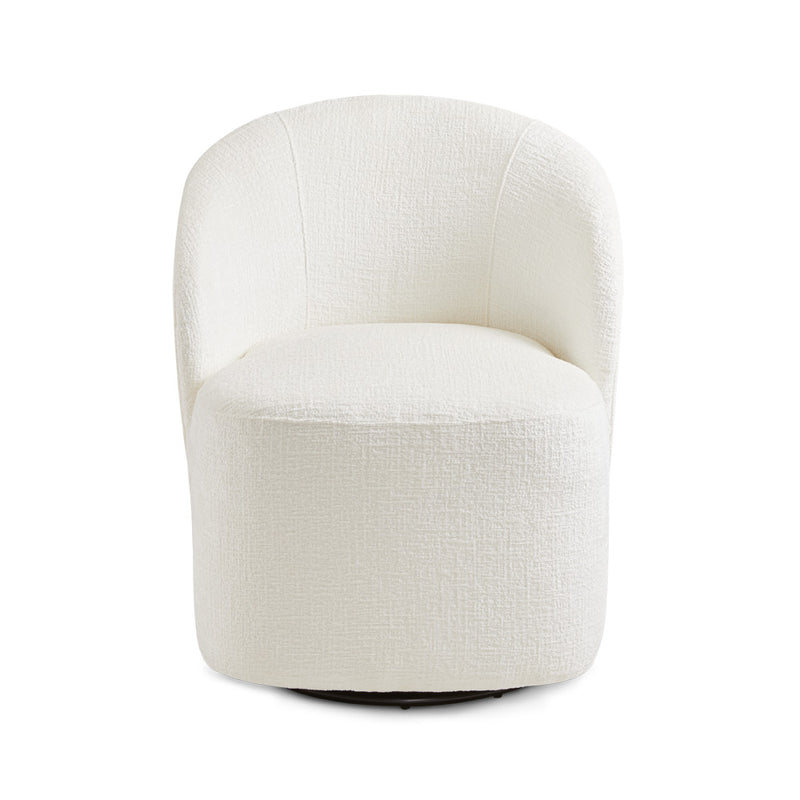 5. "Durable Ethan Swivel Accent Chair with sturdy metal base"