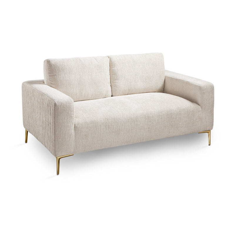 1. "Franco Gold Loveseat: Grey Chenille - Elegant and comfortable seating option for your living room"