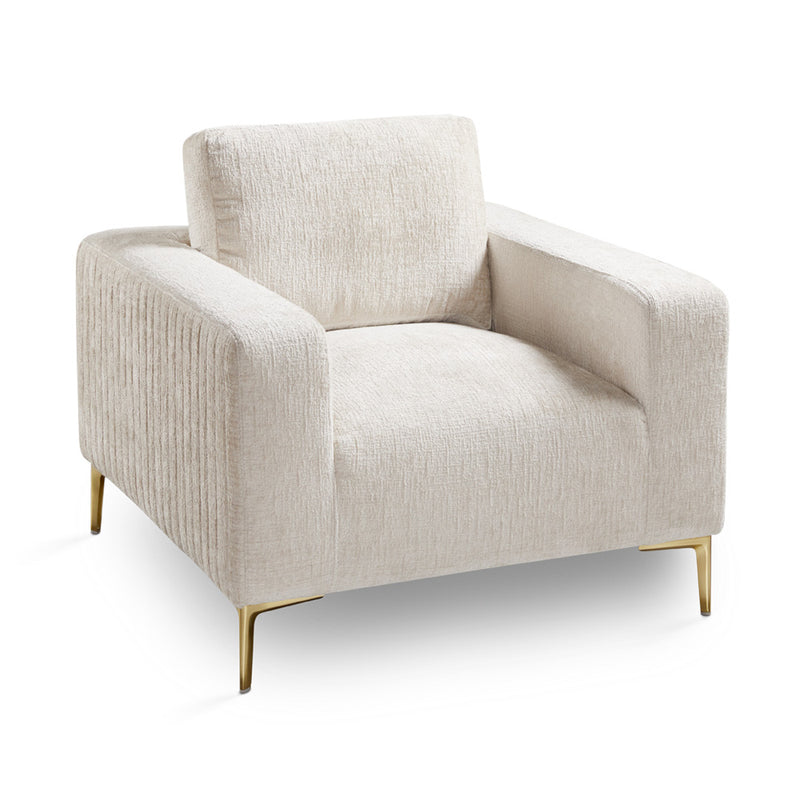 1. "Franco Gold Accent Chair: Grey Chenille - Luxurious and stylish seating option"