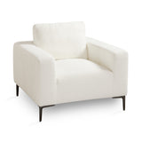 1. "Franco Accent Chair: White Boucle - Elegant and comfortable seating option"
