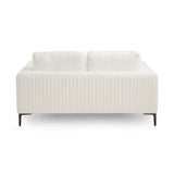 7. "Franco Loveseat in White Boucle - Create a cozy and inviting atmosphere in your home"